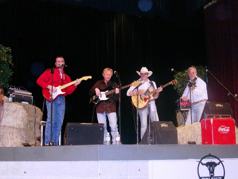David Jones, John Helms, Joseph Baldwin, and Ricky Reed performing at the JBAF Family Concert