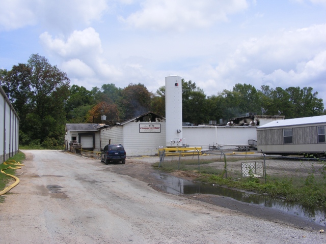 Jim's Country Mill fire aftermath photo 1