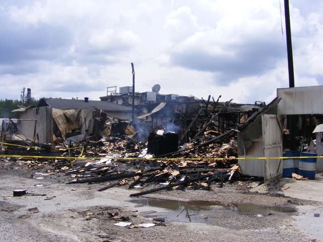 Jim's Country Mill fire aftermath photo 3