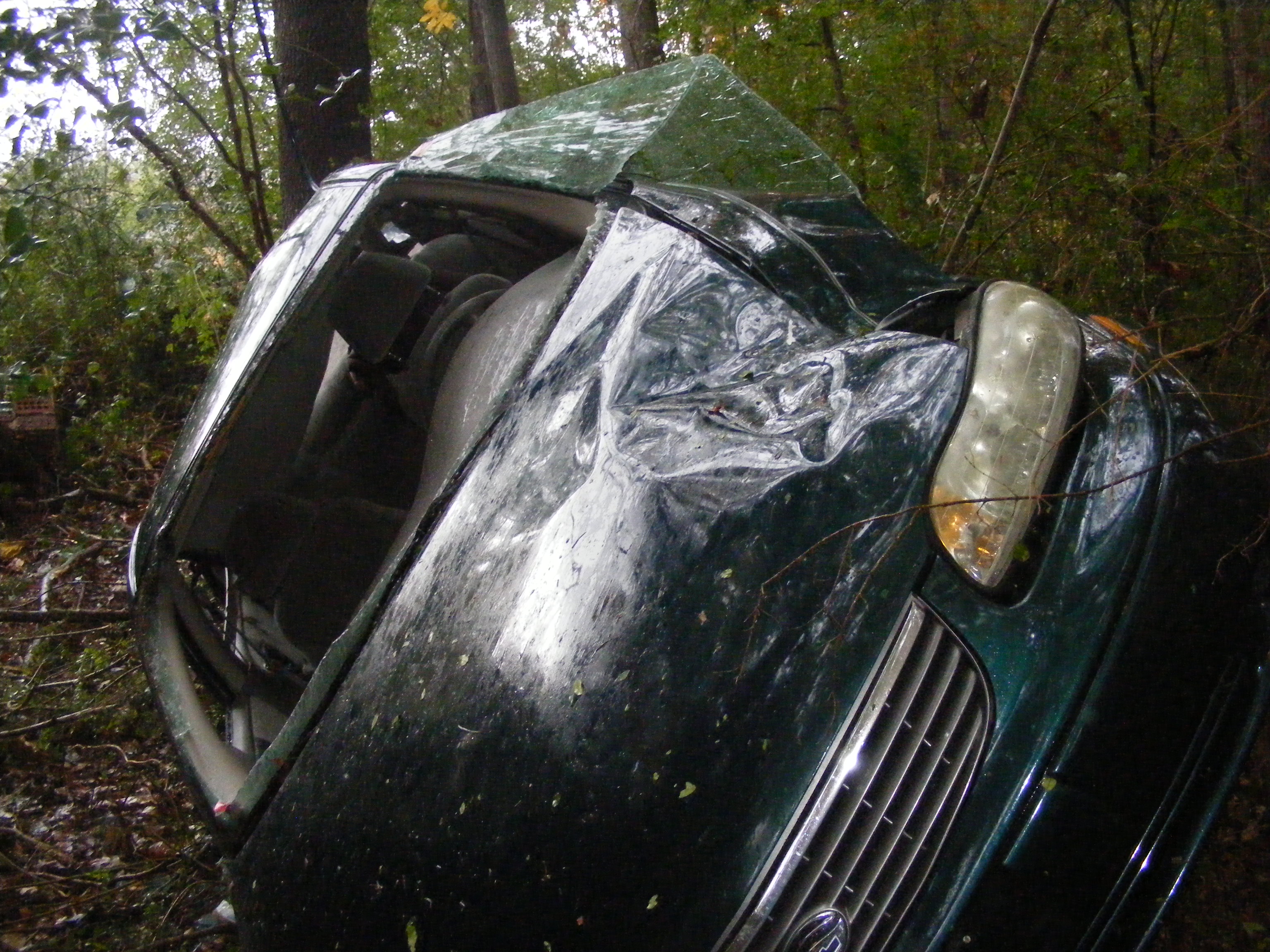 One Car Accident on Steele Street in Hamilton Tuesday, October 26, 2010 photo 2 of 4